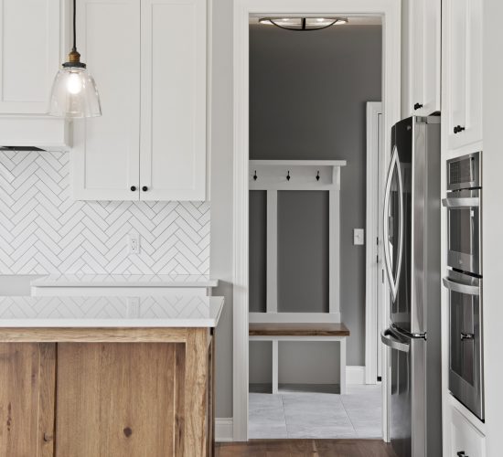 Kitchen with new of mudroom