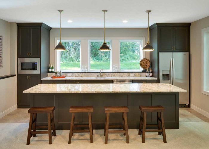 Kitchen island with seating