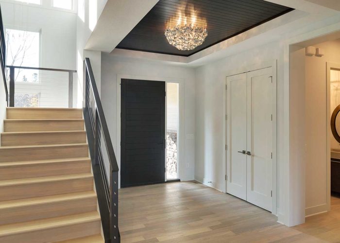 Front entry and stair way