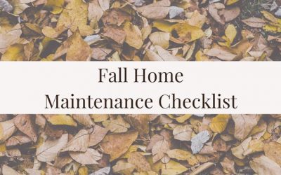 Fall Home Maintenance Checklist