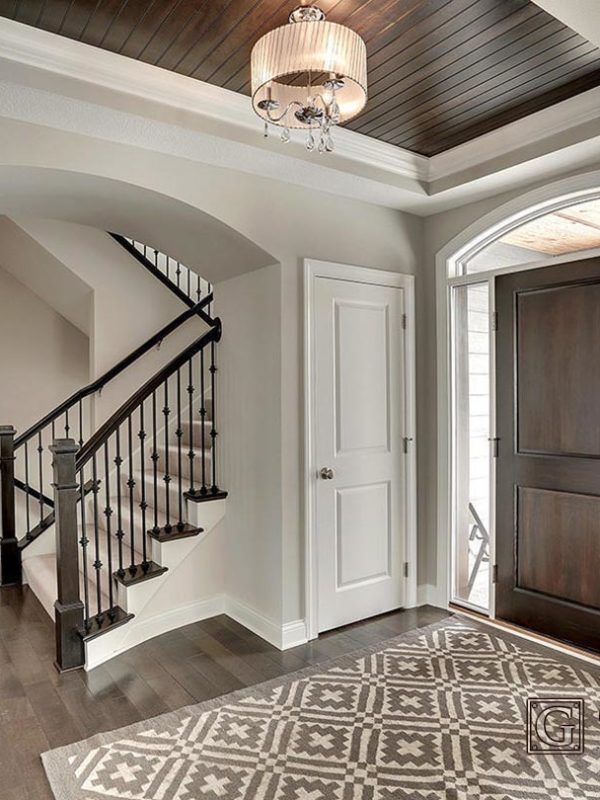 Living space of home with new arched ceiling design