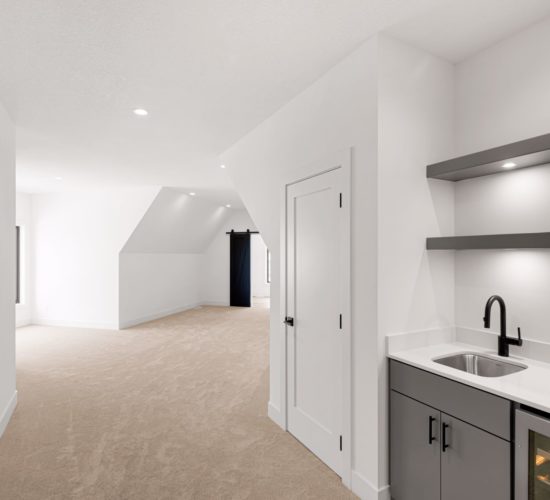 upstairs loft with bar